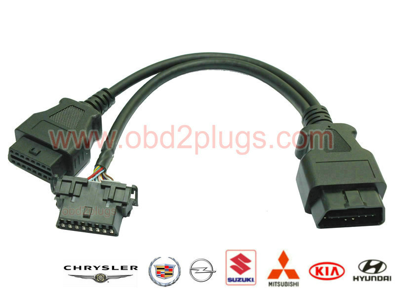 OBD2 Splitter Y cable for KIA&HY&OPEL&Suzuki&Cadillac