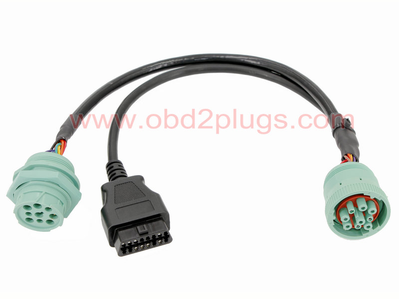 J1939-9Pin Type 2 splitter cable with Jamnut